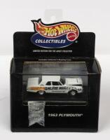 PLYMOUTH: A NOS 1:64 scale Hot Wheels Plymouth 1963 "Melrose Missile III" Limited Edition with Display Case die-cast model