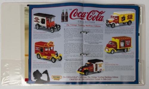 MATCHBOX: A Matchbox Collectables Product Information Dealers Reference Binder containing product newsletters/Leaflets Qty: approx 19 & colour sheets of product releases Qty: approx 62. NOTE: This item is Used but in excellent condition