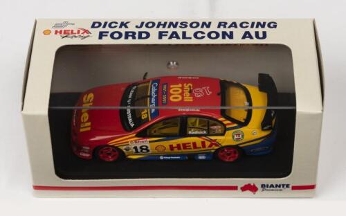 FORD: A NOS 1:43 scale Biante DJR Ford AU Falcon Paul Radisich #18 2001 "Shell Helix" die-cast model with numbered Certificate of Authenticity