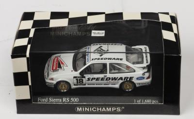 FORD: A NOS 1:43 scale Minichamps Ford Sierra RS 500 DTM 1988 Zolder Winner #18 Klaus Ludwig "Speedware" die-cast model