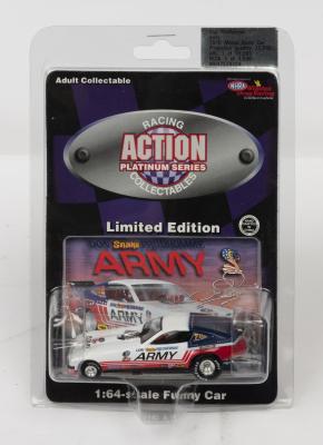 FUNNY CAR: A NOS 1:64 scale Racing Collectables Monza 1975 Don Prudhomme Funny Car "Army" die-cast model