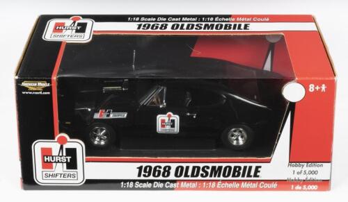 OLDSMOBILE: A NOS 1:18 scale American Muscle 1968 Oldsmobile "Hurst Equipped" die-cast model