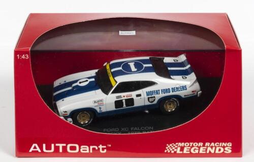 FORD: A NOS 1:43 scale Autoart Ford XC Falcon #1 Moffat/Ickx 1978 Bathurst "Moffat Ford Dealers" with numbered certificate die-cast model