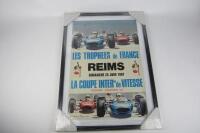 REIMS: An original 25th June 1967 Formula 2 promotional poster by Beligand. - 3