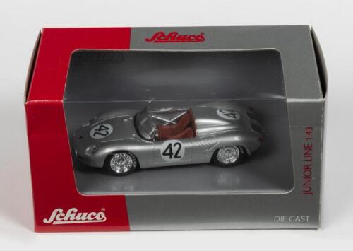 PORSCHE: A NOS 1:43 scale Schuco Porsche 718 Silver #42 die-cast model