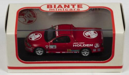 HOLDEN: A NOS 1:64 scale Biante Holden VU SS Ute Peter Brock/James Brock "Holden" #05 2001 Targa Tasmania die-cast model