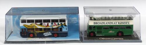 CORGI: 2 NOS 1:76 scale Corgi The Original Omnibus Company Leyland PD3/Queen Mary Open Top & Oriental Omnibus Limited Edition die-cast models with numbered Certificate