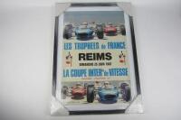 REIMS: An original 25th June 1967 Formula 2 promotional poster by Beligand.