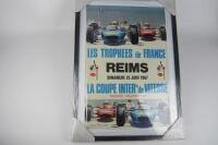 REIMS: An original 25th June 1967 Formula 2 promotional poster by Beligand. - 4