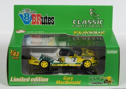 HOLDEN: A NOS 1:43 scale Classic Carlectables Holden VU SS Brute 2003 Gary McDonald "Kanga Loaders" die-cast model with numbered Certificate of Authenticity