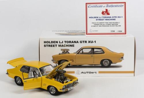 HOLDEN: A NOS 1:18 scale Biante Holden LJ Torana GTR XU-1 Street Machine "Toxic" die-cast model with Certificate of Authenticity