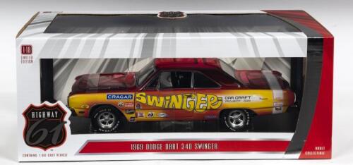 DODGE: A NOS 1:18 scale Highway 61 Dodge 1969 Dart 340 "Swinger" die-cast model