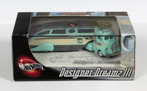 HOT WHEELS: A NOS Hot Wheels Set - "Designer Dreamz III" comprising Ford 1938 Custom Truck with Trailer die-cast model