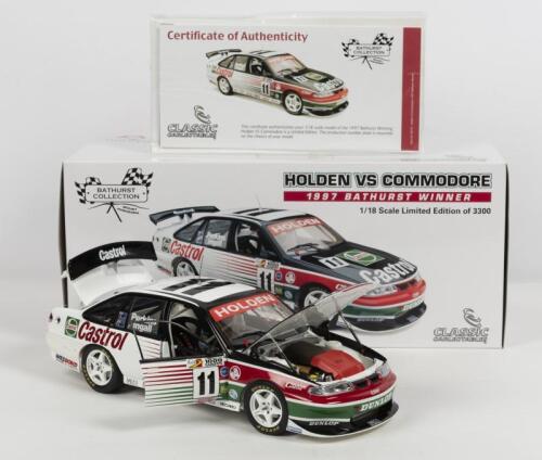 HOLDEN: A NOS 1:18 scale Classic Carlectables Holden VS Commodore Perkins/Ingall #11 1997 Bathurst Winner "Castrol" die-cast model with Certificate of Authenticity