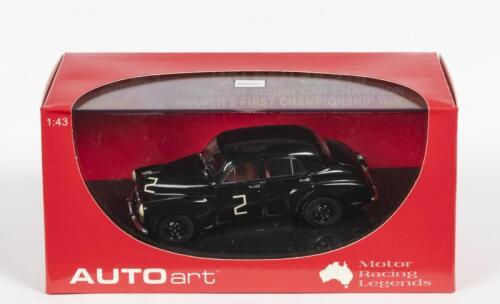 HOLDEN: A NOS 1:43 scale Biante Holden 48-215 NSW 1956 Sedan Car Champion Leo Geoghegan #2 Holden's First Championship Win die-cast model with numbered Certificate
