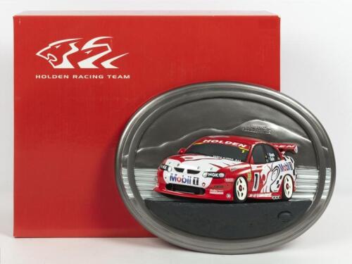 HOLDEN: A NOS Biante Plaque Bathurst Winners 2002 M. Skaife/J. Richards 25cm x 19cm with rear wall mount