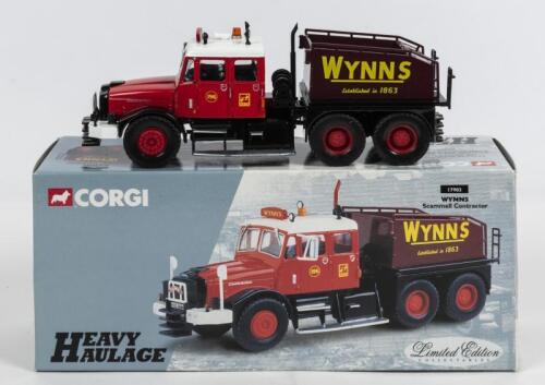 SCAMMELL: A NOS 1:50 scale Corgi Heavy Haulage Scammell Contractor "Wynns" limited edition die-cast model