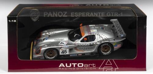 PANOZ: A NOS 1:18 scale Autoart Panoz Esperante GTR-1 #45 1998 LeMans Brabham/Wallace/Davies die-cast model