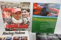 F1: Four books on F1 and Grand Prix's including Drivers Racing Helmets - 2