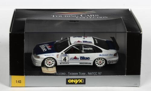 HONDA: A NOS 1:43 scale Onyx Honda Accord #4 1997 NATCC "Labatt Blue" Tasman Team Neil Crompton die-cast model