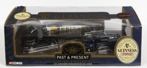 SCANIA/KARRIER: A NOS Corgi Scania Tanker & Karrier Dropside with load "Guinness" die-cast models