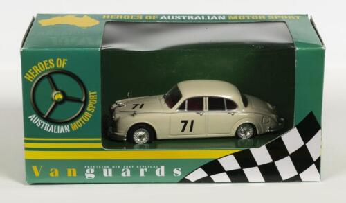 JAGUAR: A NOS 1:43 scale Vanguards Jaguar Mk II #71 Bob Jane 1963 ATCC die-cast model with numbered limited edition certificate