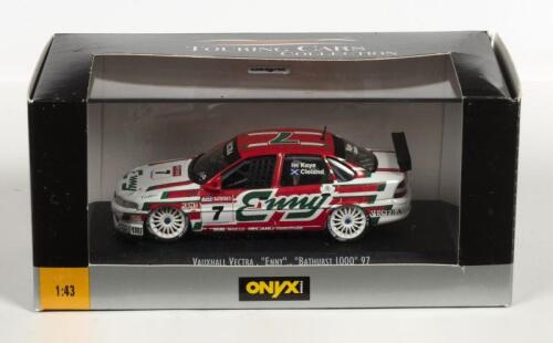 VAUXHALL: A NOS 1:43 scale Onyx Vauxhall Vectra #7 "Enny" 1997 Bathurst 1000 Kaye/Cleland die-cast model