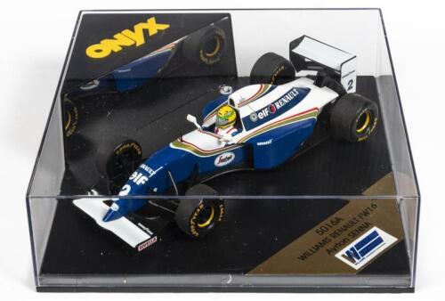 WILLIAMS: A NOS 1:24 scale Onyx Formula 1 Williams Renault FW16 #2 Ayrton Senna "Elf-Renault" die-cast model