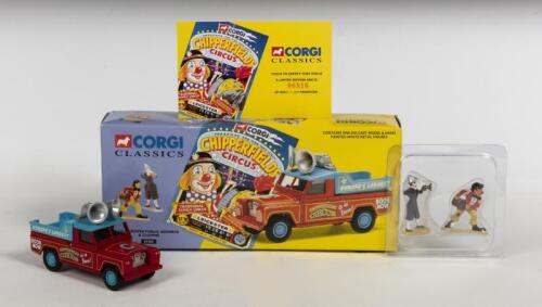 LAND ROVER: A NOS 1:43 scale Corgi Classics Land Rover Public Address die-cast model with Clowns and numbered limited edition certificate