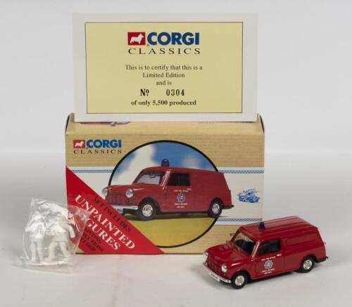MINI: A NOS Corgi Classics Mini Van "Fawley Refinery Fire Dept. Chief Fire Officer" Limited Edition die-cast model with Numbered Certificate