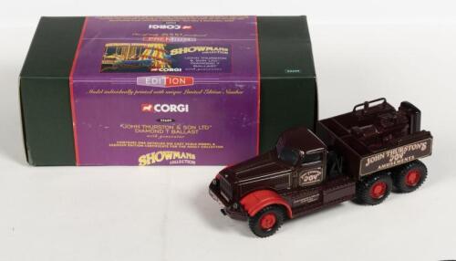 DIAMOND T: A NOS 1:50 scale Corgi Showmans Collection Diamond T Ballast with Generator "John Thurston & Son Ltd" premium edition die-cast model