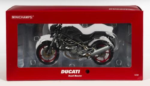 DUCATI: A NOS 1:12 scale Minichamps Ducati Monster S4 Grey die-cast model