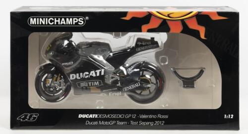 DUCATI: A NOS 1:12 scale Minichamps Ducati Desmosedici GP12 #46 Valentino Rossi Test Sepang 2012 Limited Edition die-cast model