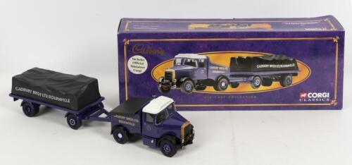 SCAMMELL: A NOS 1:50 scale Corgi Cadbury Collection Scammell Highwayman Ballast & Trailer "Cadbury Bros. Ltd. Bournville"die-cast model