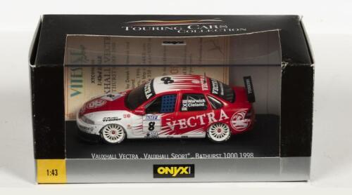 VAUXHALL: A NOS 1:43 scale Onyx Vauxhall Vectra #8 "Vectra" 1998 Bathurst 1000 Warwick/Cleland die-cast model