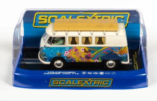 SCALEXTRIC: A NOS 1:32 scale Scalextric Volkswagen Camper Van T1b "Hippie Camper" Slot Car