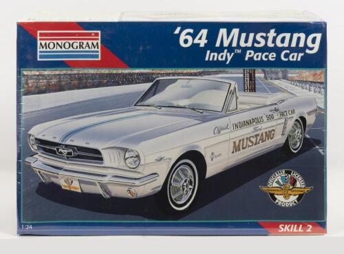 MONOGRAM: A NOS 1:24 scale Monogram Ford Mustang 1964 Indy Pace Car Sealed Model Kit