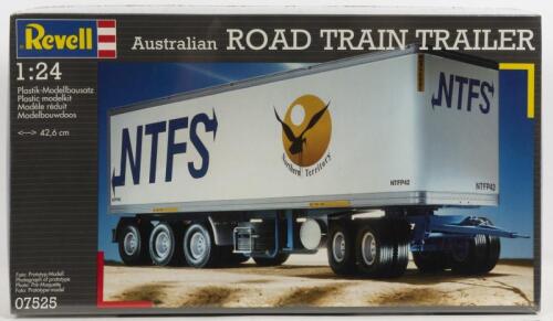 REVELL: A NOS 1:24 scale Revell Australian Road Train Trailer "NTFS" Sealed Model Kit