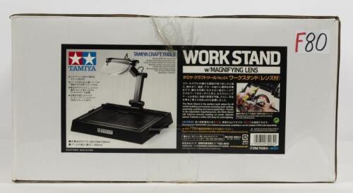 TAMIYA: A NOS Tamiya Sealed Workstand with Adjustable Magnifying Lens & LED Lighting