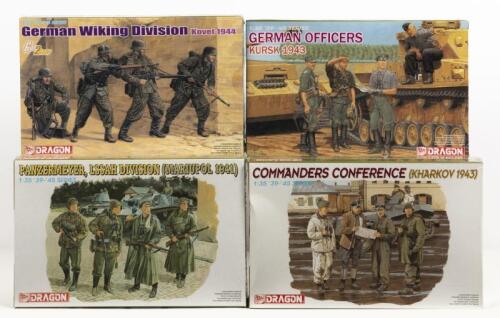 DRAGON: 4 NOS 1:35 scale Dragon Military Figures Sealed Model Kits