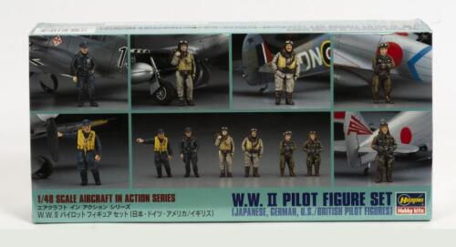 HASEGAWA: A NOS 1:48 scale Hasegawa WWII Pilot Figures Set Sealed Model Kit