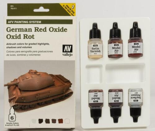 VALLEJO: A NOS Vallejo German Red Oxide 6 Model Air Airbrush Colors