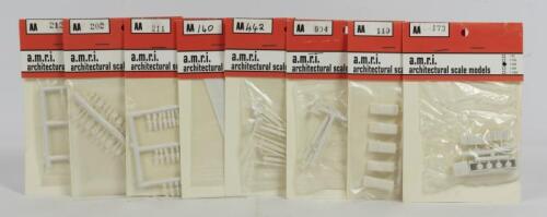 MODELLING ITEMS: 8 NOS AMRI 1:200 scale models including Figures/Bicycles/Vehicles/Seats & Light Poles