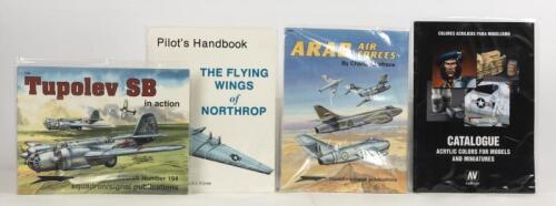 PUBLICATIONS: 4 NOS Military Publications on Arab Air Forces/Tupolev SB/Northrop Flying Wings & Vallejo Catalogue