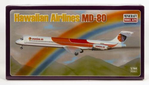 MINICRAFT: A NOS 1:144 scale Minicraft MD-80 "Hawaiian Airlines" Sealed Model Kit