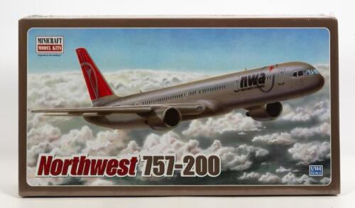 MINICRAFT: A NOS 1:144 scale Minicraft Boeing 757-200 "Northwest" Sealed Model Kit