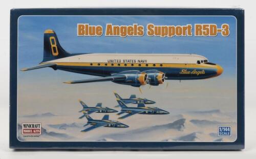 MINICRAFT: A NOS 1:144 scale Minicraft USN R5D-3 "Blue Angels Support" Sealed Model Kit
