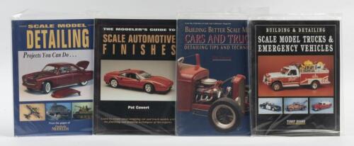 PUBLICATIONS: 4 Sealed NOS Kalmbach Books Publications: Scale Model Detailing/Scale Automotive Finishes/Building Cars & Trucks