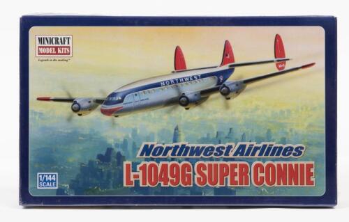 MINICRAFT: A NOS 1:144 scale Lockheed L-1049G Super Connie "Northwest Airlines" Sealed Model Kit