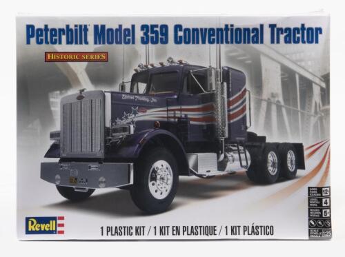 REVELL: A NOS 1:25 scale Revell Peterbilt Model 359 Truck Sealed Model Kit